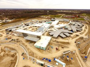 Aerial View of Fulton State Hospital construction - 11-27-17